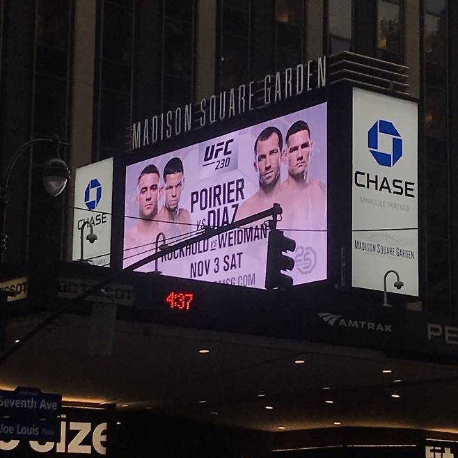 ▲ 다음 달 4일 UFC 230의 메인이벤트는 아직 발표되지 않았다. 최근까지도 메인이벤트 없이 대회를 홍보하고 있다.