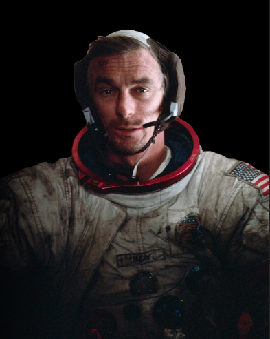 아폴로 17호에 탑승했던  우주 비행사 ‘유진 서난’은  달 먼지가 묻은 우주복을  입고 지구로 귀환했다. - NASA 제공