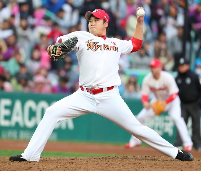SK 김태훈. 연합뉴스