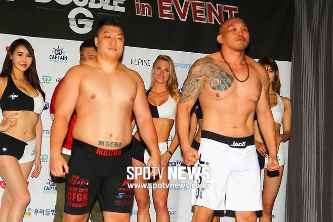 ▲ 양동이는 헤비급 경기로 돌아왔다. 115kg을 찍었다. 내년엔 라이트헤비급으로 체급을 내릴 전망이다. ⓒ더블지FC 제공