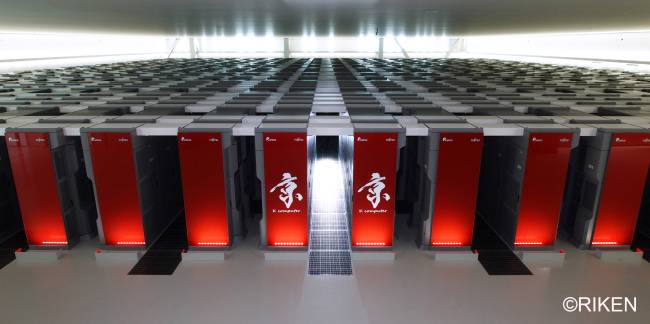 일본 고베 이화학연구소 계산과학센터가 운용중인 ‘K(京) 컴퓨터’ [제공=일본 이화학연구소(RIKEN) 계산과학센터]