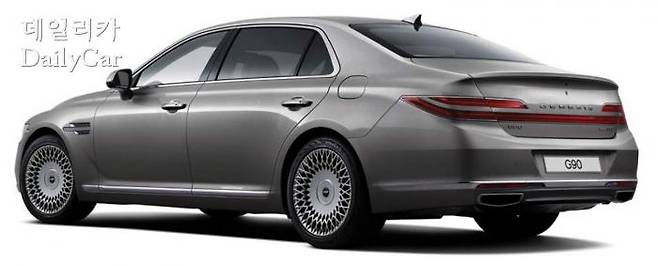 G90의 리어 쿼터뷰
