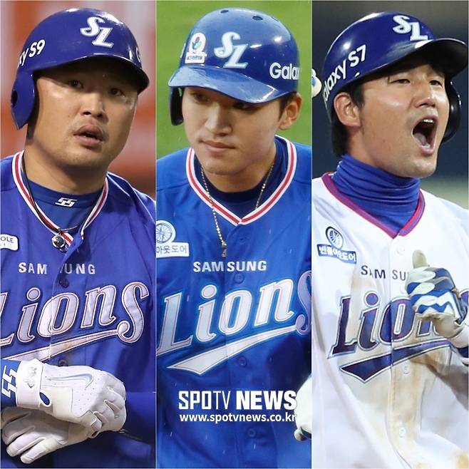 ▲ 박한이-박해민-김상수(왼쪽부터) ⓒ 한희재 곽혜미 기자