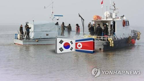 한강하구 남북 공동수로조사 [연합뉴스 자료 이미지]