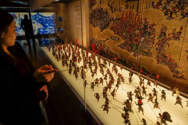 1615년 벌어진 ‘오사카 여름 전투’를 표현한 미니어처