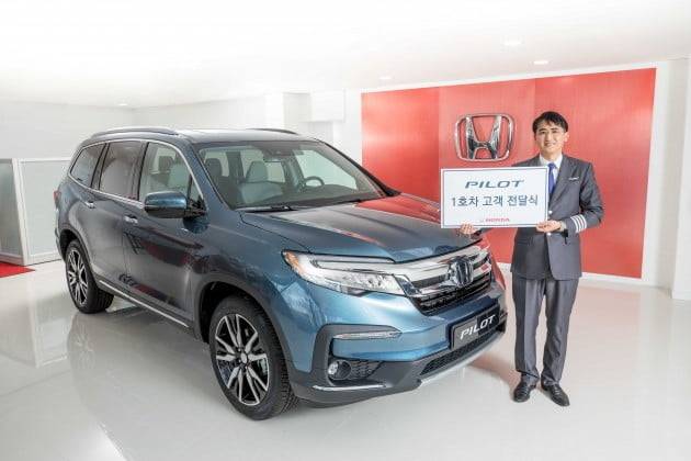 혼다 대형 SUV '뉴 파일럿' 1호차 주인은 항공기 조종사