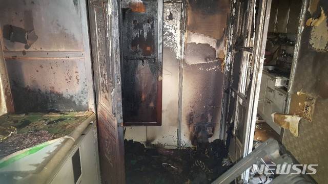 화재 현장.(사진=일산소방서 제공)