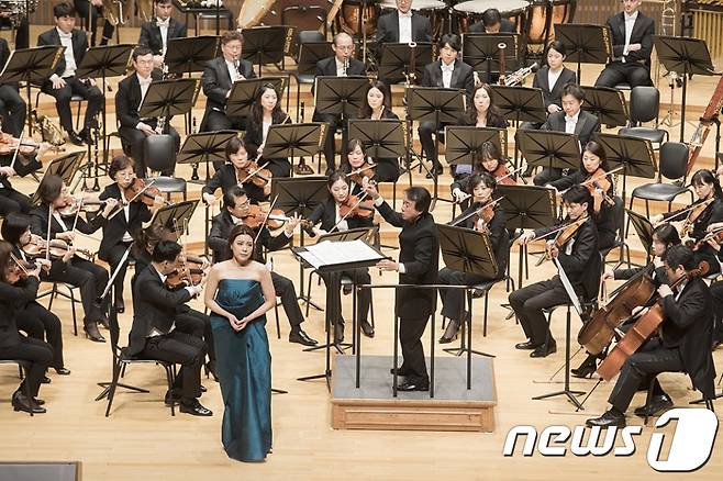 국내 유일의 통일신년음악회인 '2019 하나콘서트' 공연 장면 2019.1.18/뉴스1