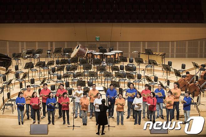 국내 유일의 통일신년음악회인 '2019 하나콘서트' 공연 장면 2019.1.18/뉴스1