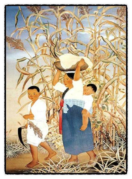 운보 김기창 '엽귀'.