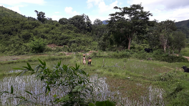국립공원 인근에서 새참을 나르는 말라가시인. 마다가스카르 생물다양성의 보존과 지역 주민의 삶의 질 개선은 어느 하나도 소홀히 할 수 없는 중요한 과제다. 박한선 제공