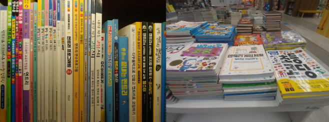 대형 서점에서 판매하고 있는 코딩교육 관련 서적. 이름과 표지는 다양하다. 하지만 내용은 외관의 다채로움을 따라가지 못하는 상황이다. 김기산 제공