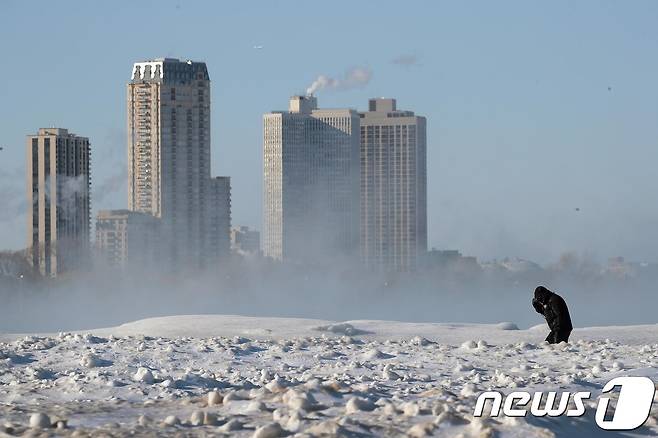 미시간호에서 바라본 시카고 중심가. © AFP=뉴스1