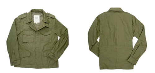 M1943 야전 자켓 재현품의 전, 후면 /출처= @https://www.cockpitusa.com