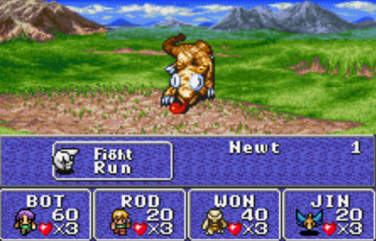 (원더스완 칼라로 등장한 사가1 리메이크 버전)