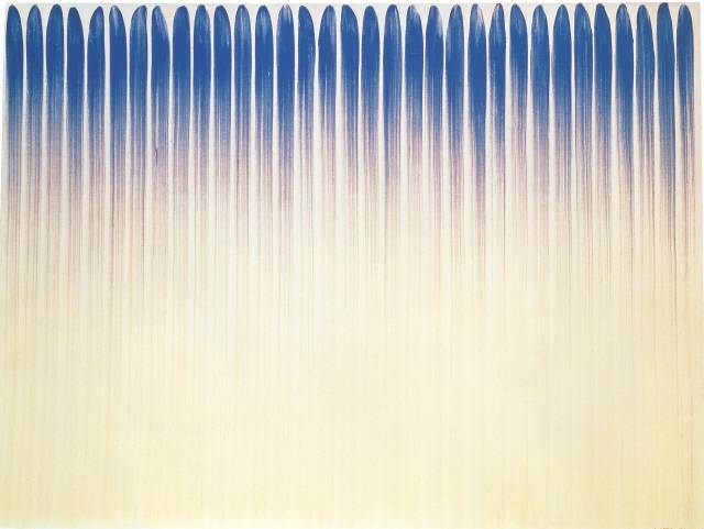 이우환 ‘선으로부터’ 1974년, 캔버스에 석채, 194x259cm /사진제공=국립현대미술관