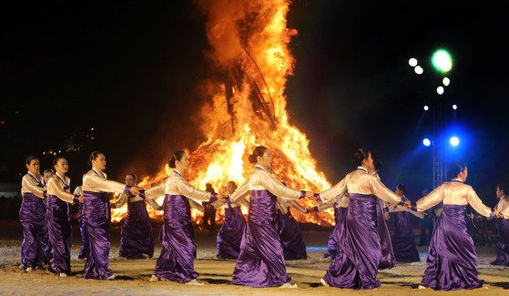 정월대보름 강강술래 [연합뉴스]