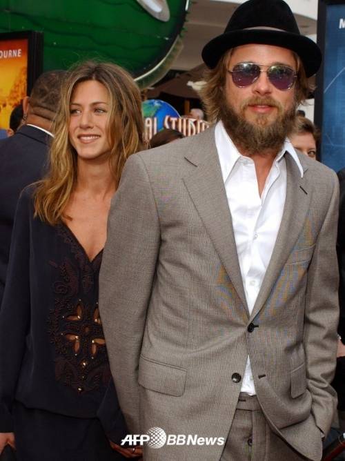 브래드 피트와 제니퍼 애니스톤 /AFPBBNews=뉴스1