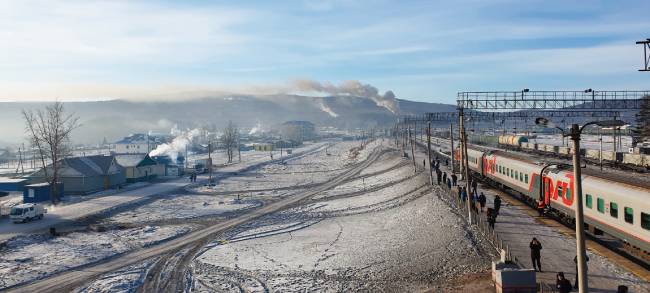 아마자르역 고가도로에서 바라본 풍경.