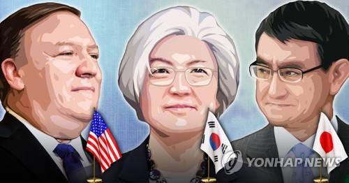 한미일 외교장관 (PG) [장현경, 이태호 제작] 사진합성·일러스트