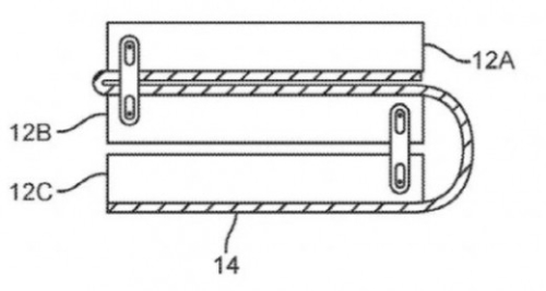 애플 디스플레이 특허 기술. 씨넷.