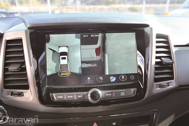 안전을 위한 렉스턴 스포츠 칸 캠핑카 어라운드 뷰시스템