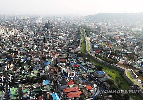 하늘에서 내려다본 아름다운 수원 화성(華城) [연합뉴스 자료사진]