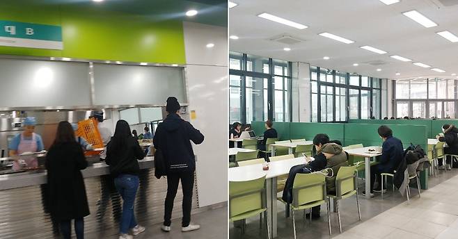 1000원의 식사는 학생회관 식당 B코너에서 제공된다. A와 C코너에는 다른 일반 메뉴가 배식된다. 서울대학교 생활협동조합에 따르면 기자가 식사를 한 지난 11일 1000원의 식사를 이용한 학생은 조식500여명, 중식750여명, 석식500여명이다. 박해리 기자