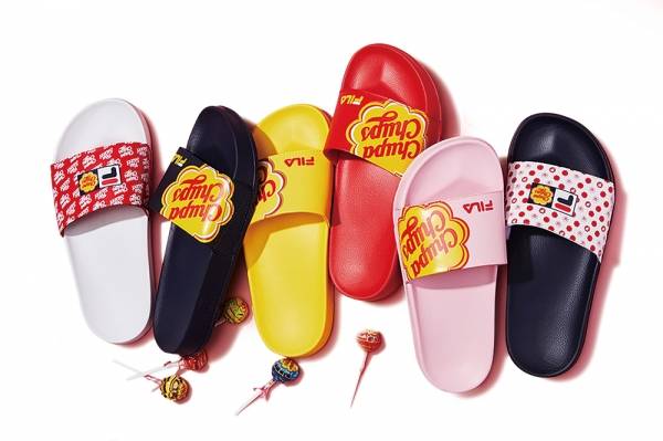 휠라가 츄파춥스와&nbsp;협업해 탄생시킨&nbsp;'휠라x츄파춥스&nbsp;콜라보 드리프터' ⓒ&nbsp;FILA