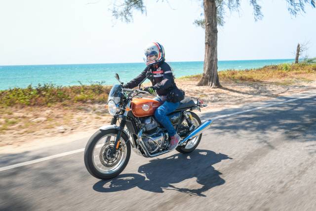 나 좀 멋진듯…이라고 자신감을 북돋아주는 바이크, 로얄엔필드 인터셉터650. /사진제공=로얄엔필드