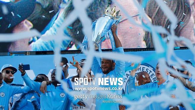 ▲ 지난 시즌 챔피언 맨시티의 환호
