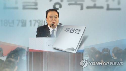 문의장 "새 100년 대장정 개헌으로 출발…국회가 총리 복수추천"(CG) [연합뉴스TV 제공]