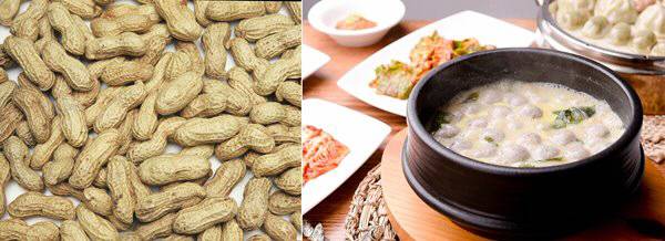 삶은 땅콩과 새알 미역국 등 경상도 지역의 독특한 식생활 문화가 화제가 되고 있다. [사진 출처 = 게티이미지뱅크]