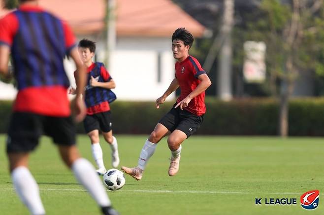 ▲ 토할 것 같았던 태국 전지훈련 당시 송홍민 ⓒ한국프로축구연맹