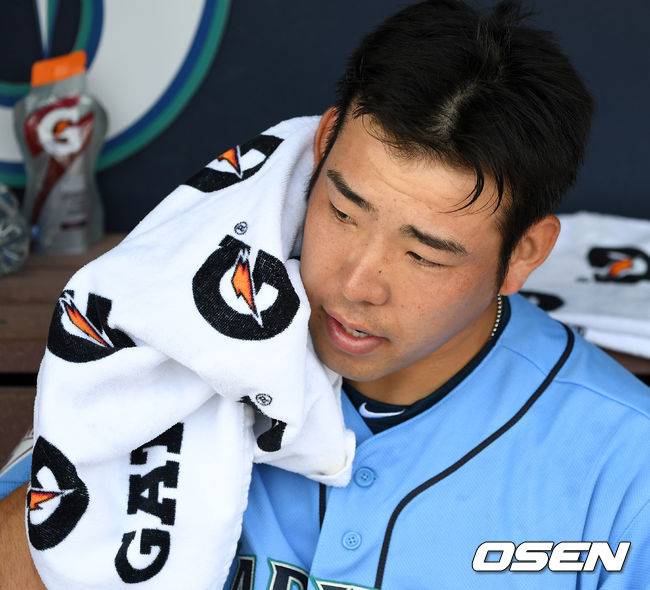 [OSEN=지형준 기자] 시애틀 투수 기쿠치 유세이가 등판을 준비하고 있다. /jpnews@osen.co.kr