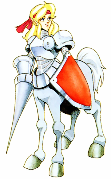 (샤이닝포스 1편에서 나름 히로인으로 활약하는 켄타우로스 메이)