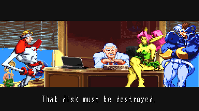 (실제로 게임 내에서 히로인 위치를 차지하고 있다)