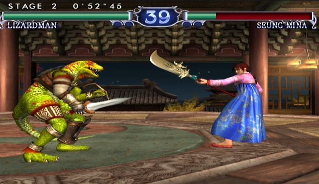 (소울칼리버 2에 등장하는 리자드맨의 모습. 아쉽게도 북미판에서만 볼 수 있는 캐릭터라고..)