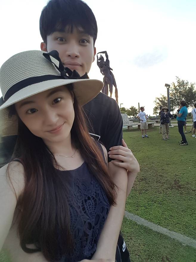 이대성과 9년째 변함없는 사랑을 키워온 손근헤씨. [사진 이대성]