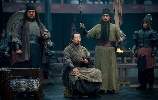 『삼국지연의』를 다룬 중국 CCTV 드라마 '삼국(三國)'에서 장비, 유비, 관우(왼쪽부터) [중앙포토]