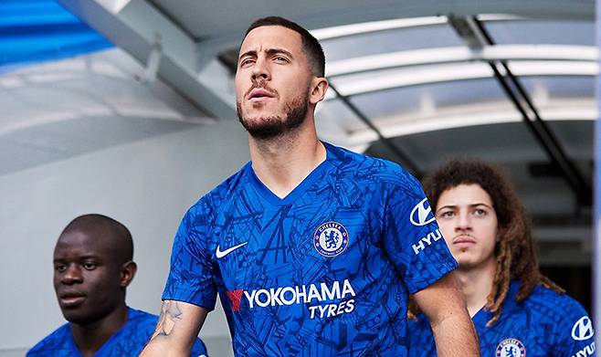 ▲ 아자르(가운데) ⓒ첼시