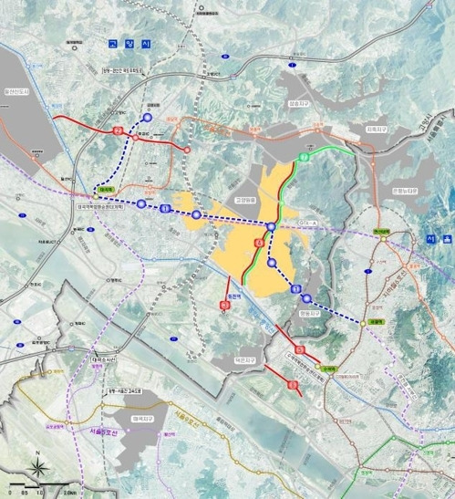 3차 3기 신도시로 지정된 경기 고양 창릉 지구의 교통대책 개념도. 국토교통부 제공