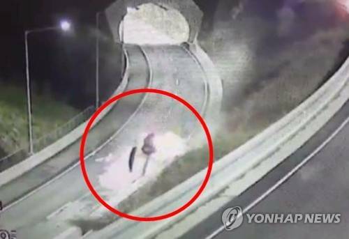 술 취해 고속도로 질주 [강원지방경찰청 제공]