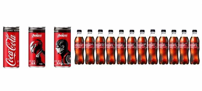 코카콜라가 선보인 '코카콜라 제로슈거 엔드게임 스페셜 패키지'. [사진=코카콜라]