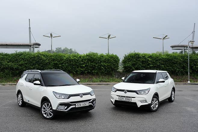 LPG 바이퓨얼을 더한 티볼리 에어가 티볼리에 도전장을 던졌다.