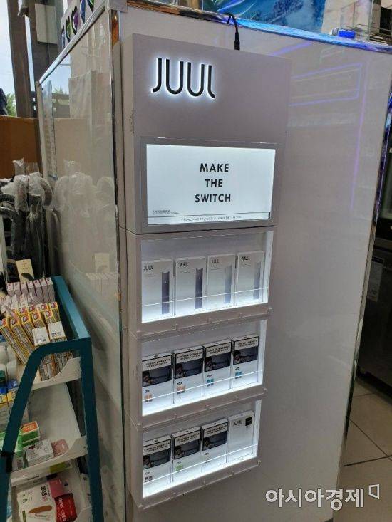 서울 구로구 한 GS25 편의점에 쥴이 입점돼있다. (사진=최신혜 기자)