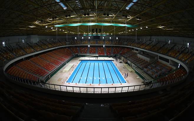▲ 종합체육관이 수영장으로 변신했다 ⓒ 연합뉴스