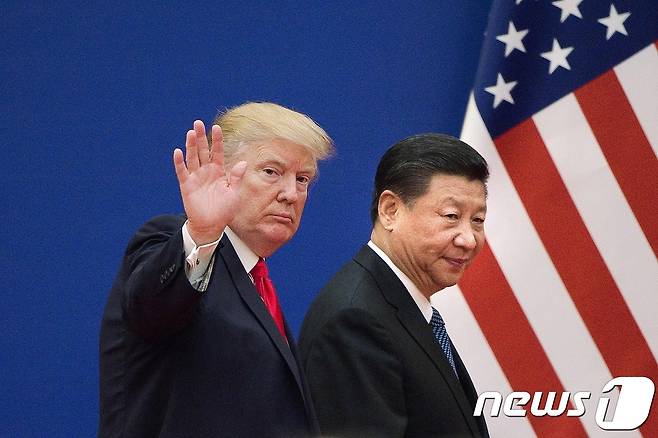 도널드 트럼프 미국 대통령(왼쪽)과 시진핑 중국 국가주석. <자료사진> © AFP=뉴스1