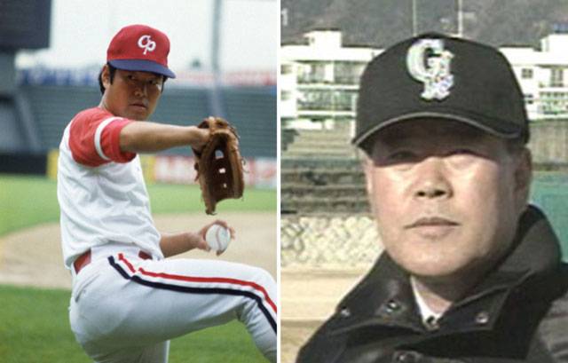 1985년 청보 핀토스 시절의 감사용 투수. 이듬해 OB로 이적한 뒤 은퇴한 감사용은 2005년 12월 국제 디지털 대학 야구 감독으로 부임했다. KBS와 인터뷰하는 감사용감독