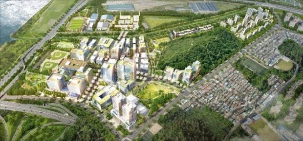 서울주택도시공사가 최근 고덕비즈밸리 유통판매시설용지 민간사업자 공모 공고를 내는 등 고덕강일지구 개발에 속도를 내고 있다.  /서울주택도시공사 제공